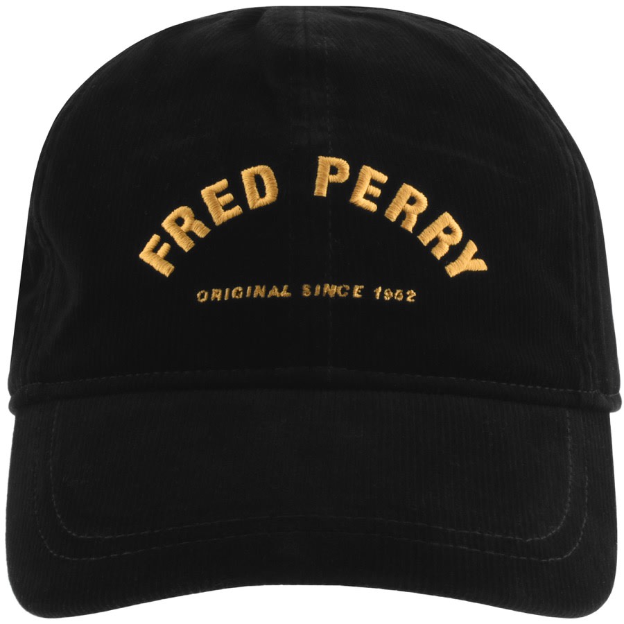 Alternative Image for ProductFred Perry Corduroy Logo Cap Black1